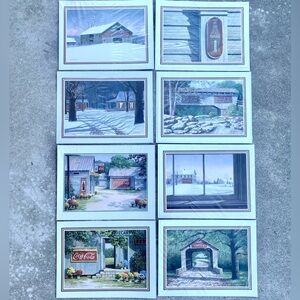 8 Coca Cola Unframed Jim Harrison Prints Pictures Calendar Collectibles Vintage